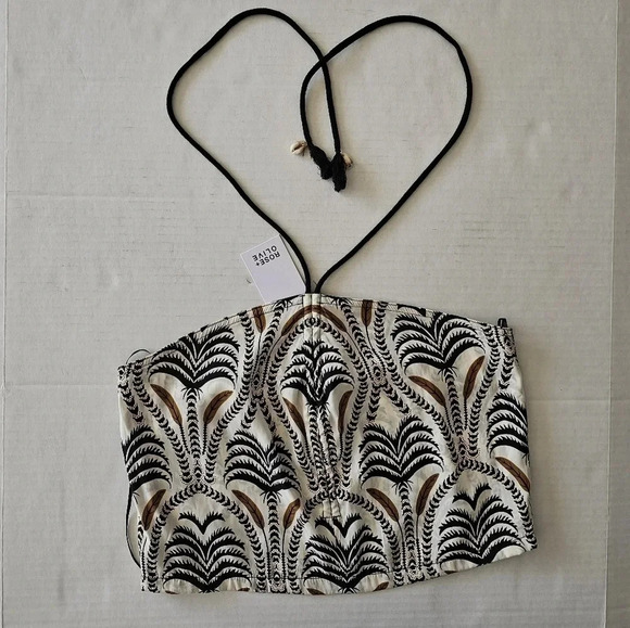 Rose and Olive Crop Top - Picture 4 of 4